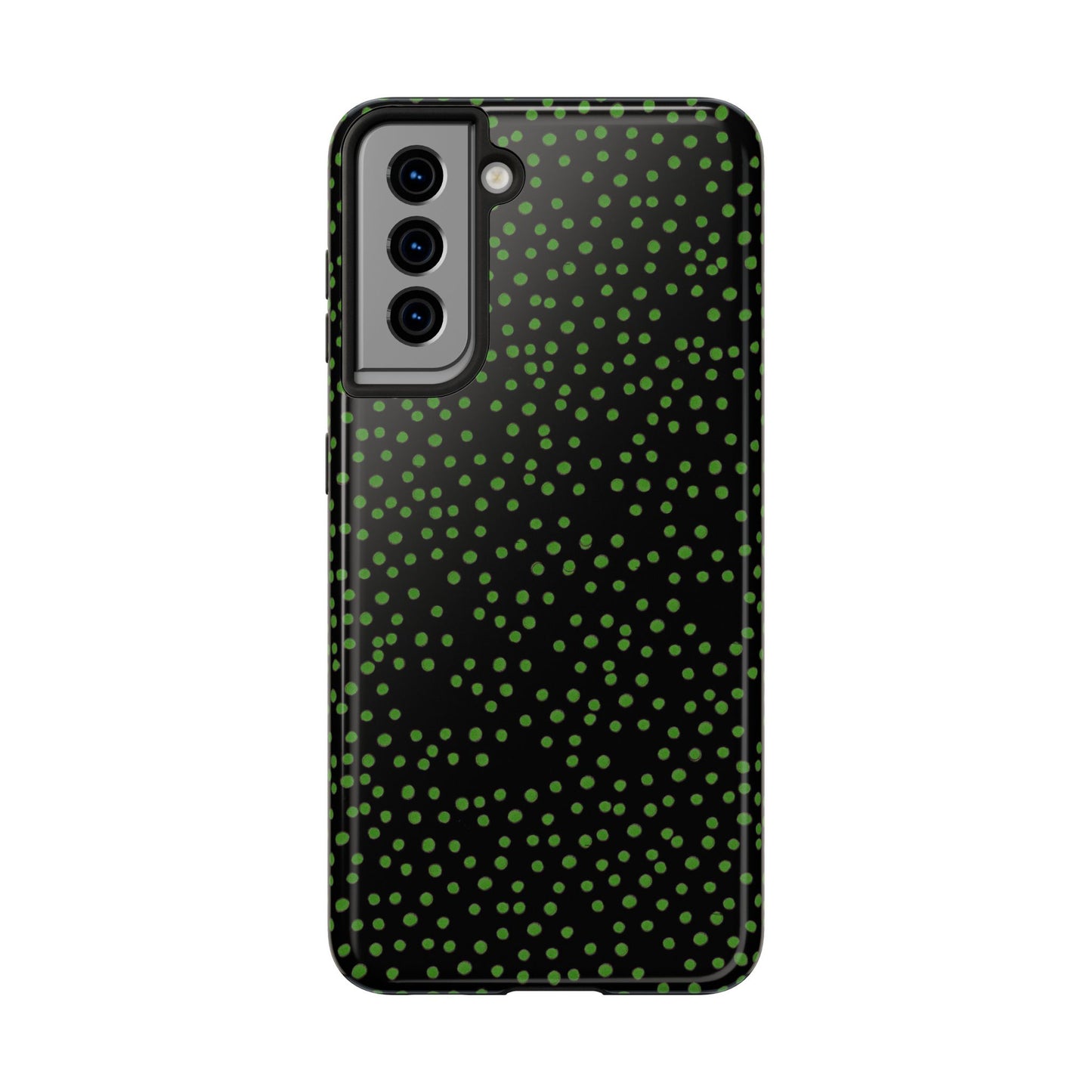 Dinky Dots Black / Green Phone Case