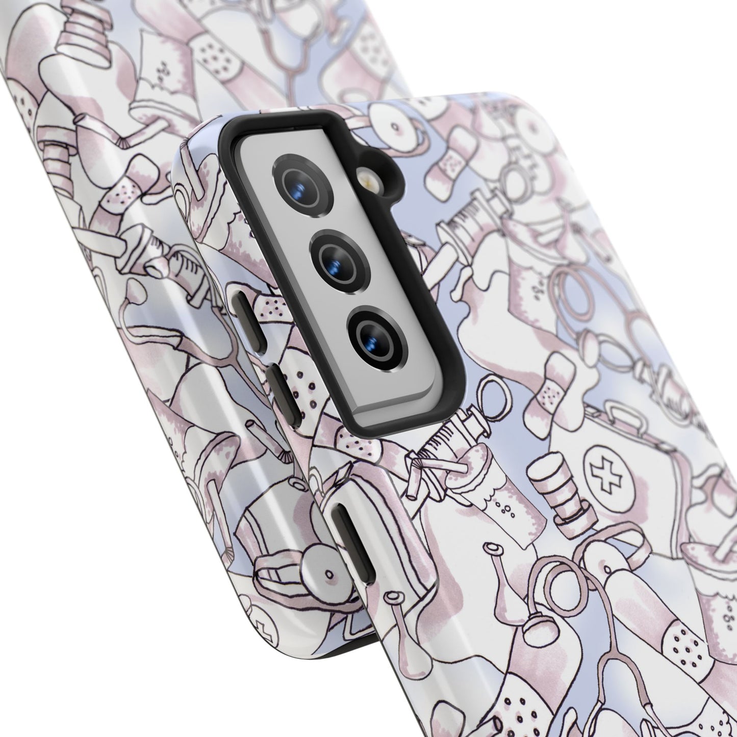 Med Stuff Blue Phone Case