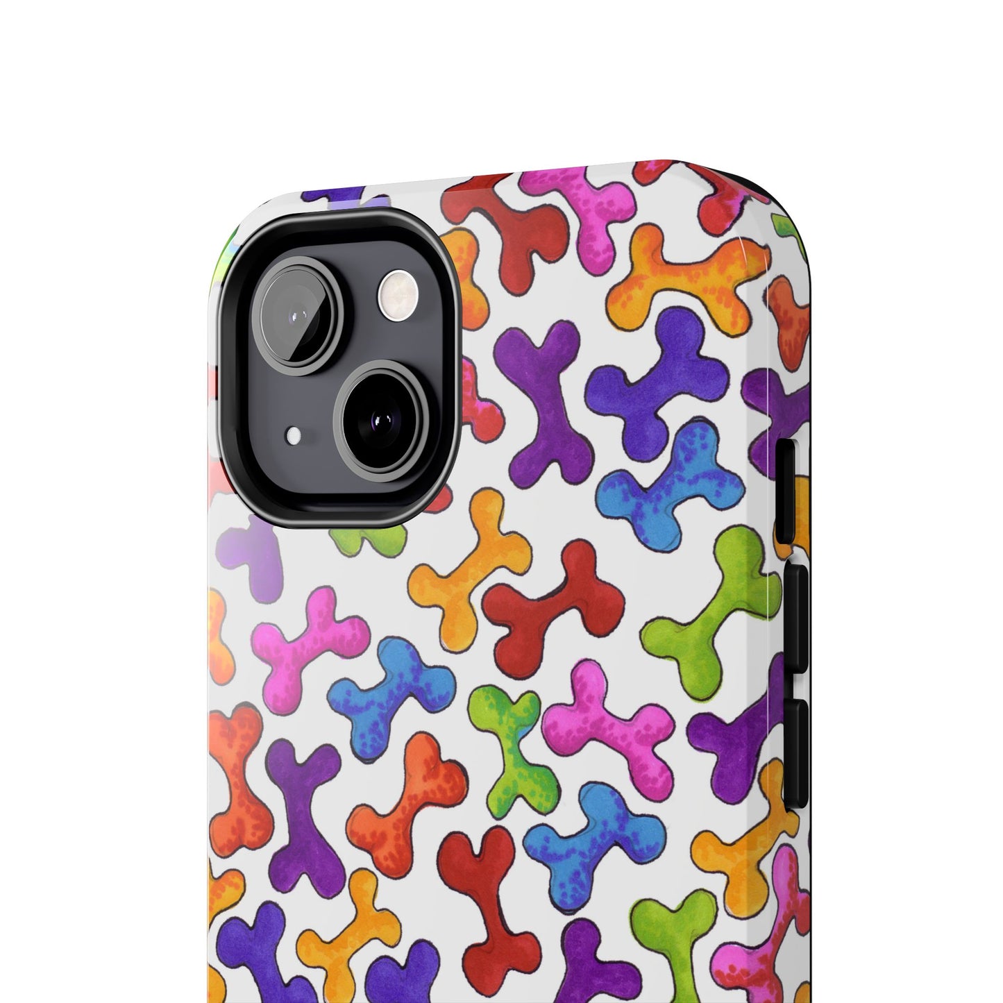 Fancy Bones White / Multi Phone Case