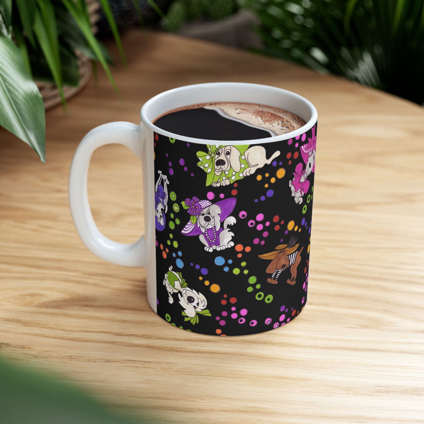 Spot the Dog Black / Multi Cup