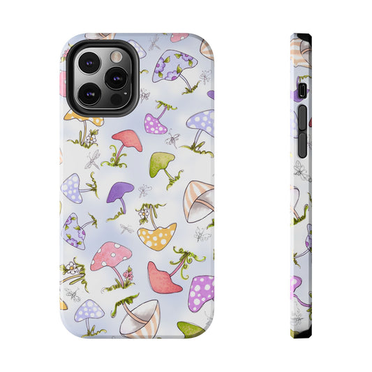 Mushroom Toss Blue Phone Case