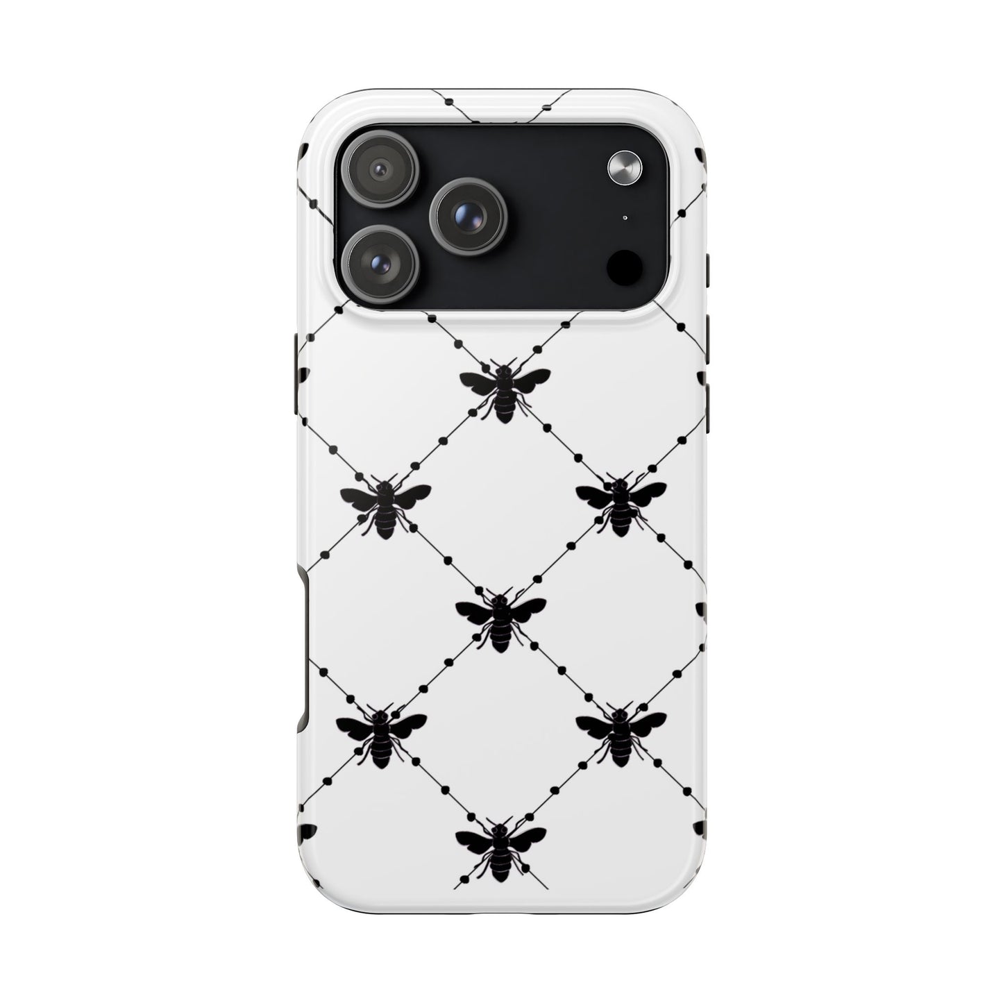Beaded Bees White Phone Case
