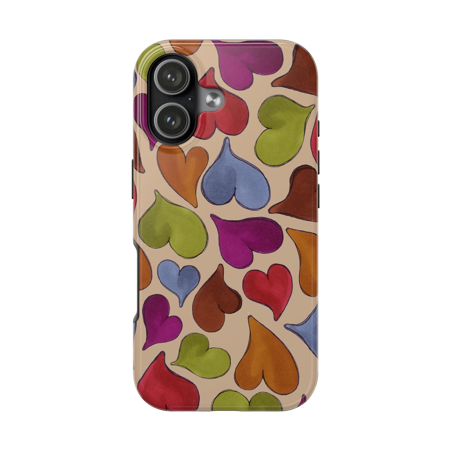 Big Hearted Khaki Phone Case