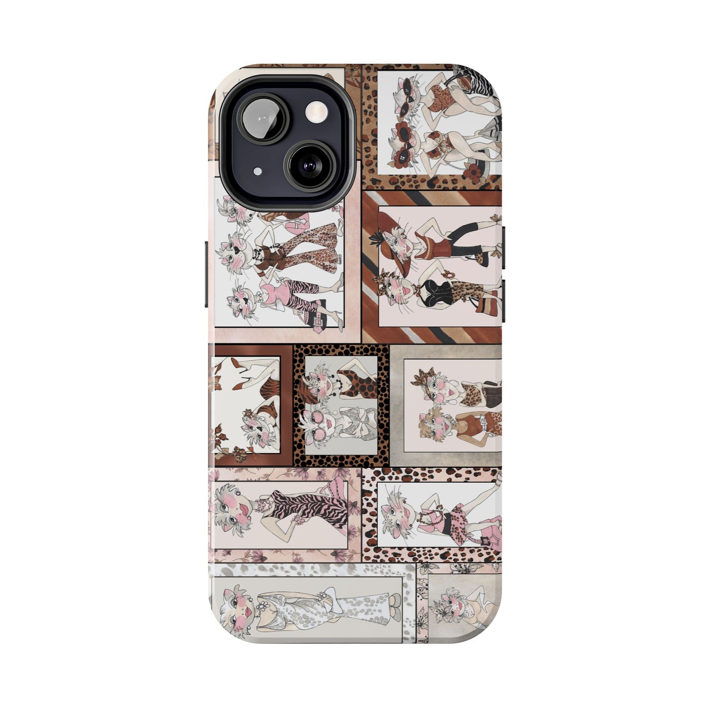 Wild Cat Woman Phone Case