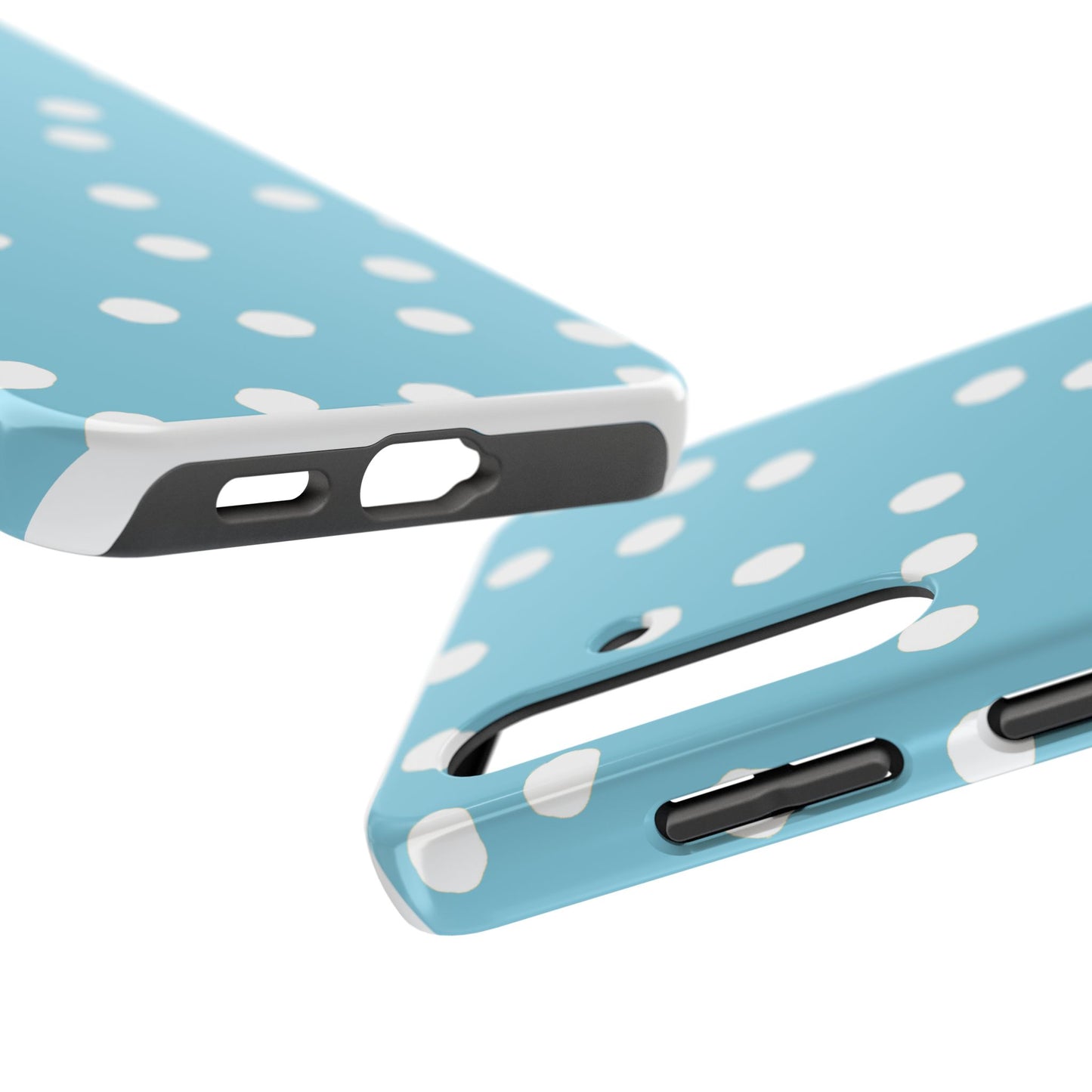 Jumbo Dots Turquoise / White Phone Case