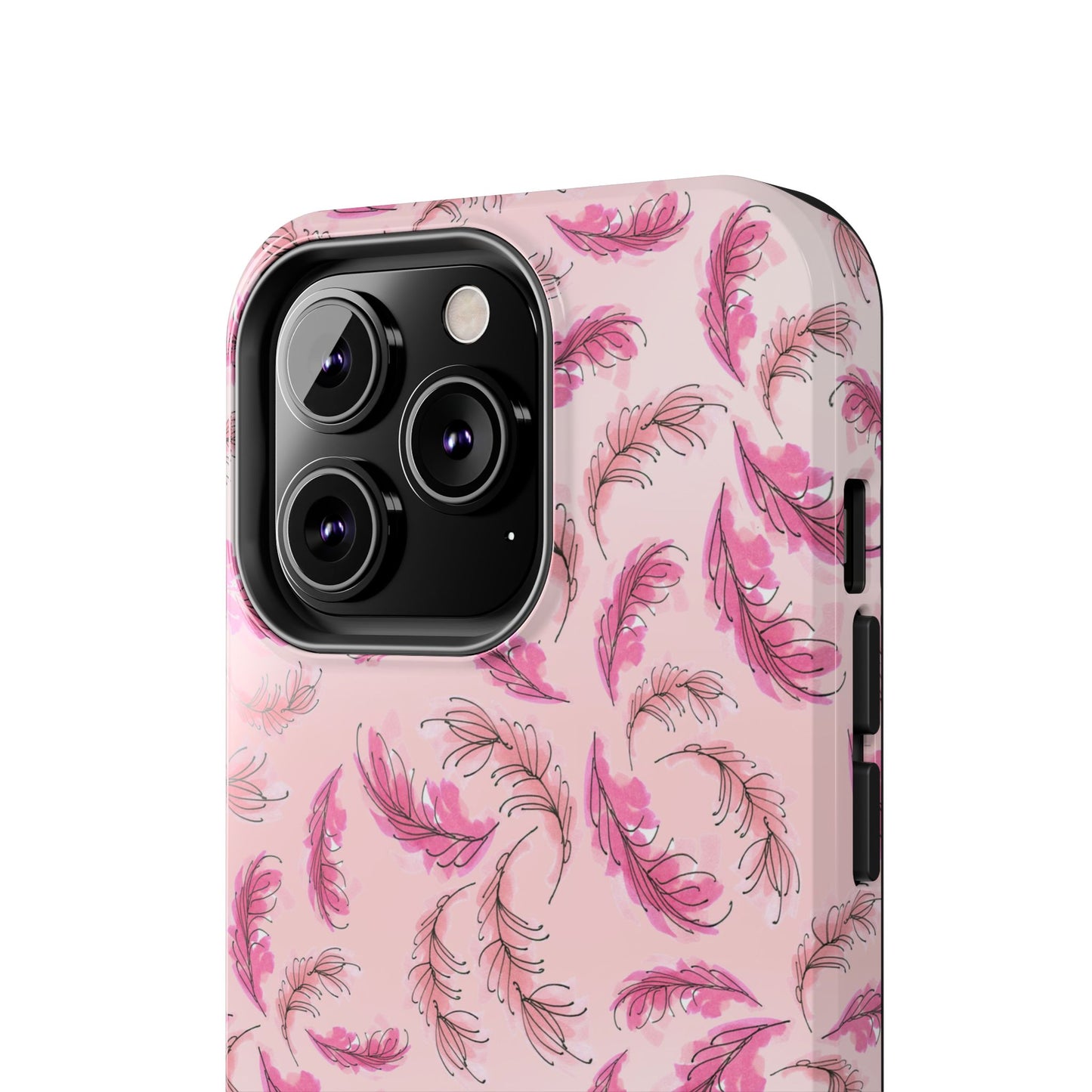 Flam Feathers Pink Phone Case