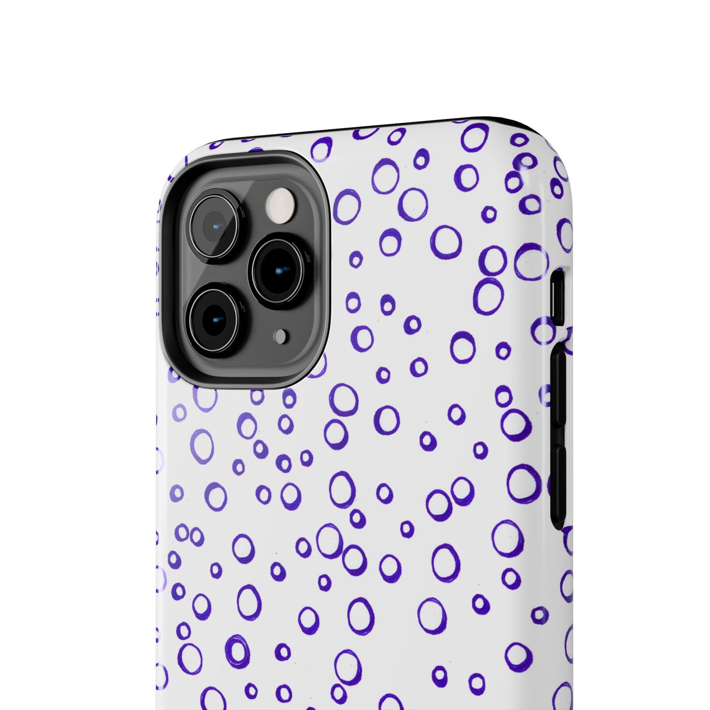 Blue See Through Dots Phone Case