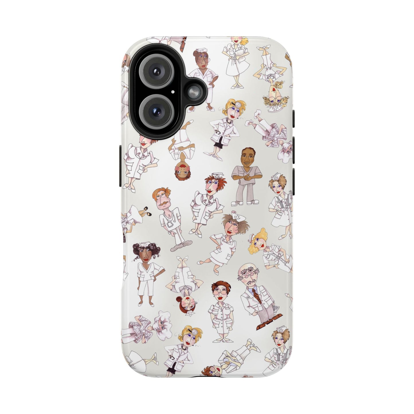 Tossed Nurses Gray Phone Case