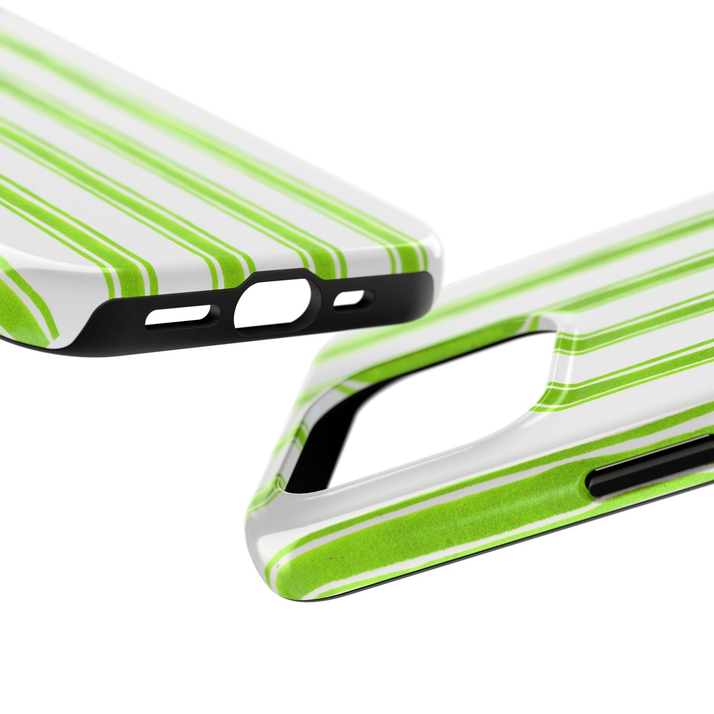 Awning Stripe Lime Phone Case