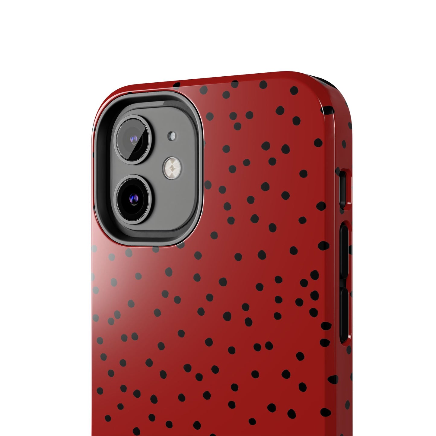Dinky Dots Scarlett / Black Phone Case