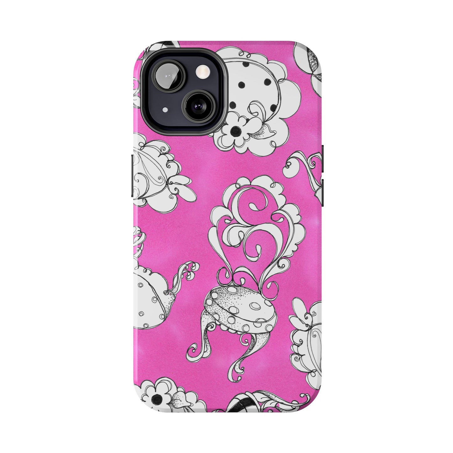 Bistro Chairs Pink Phone Case