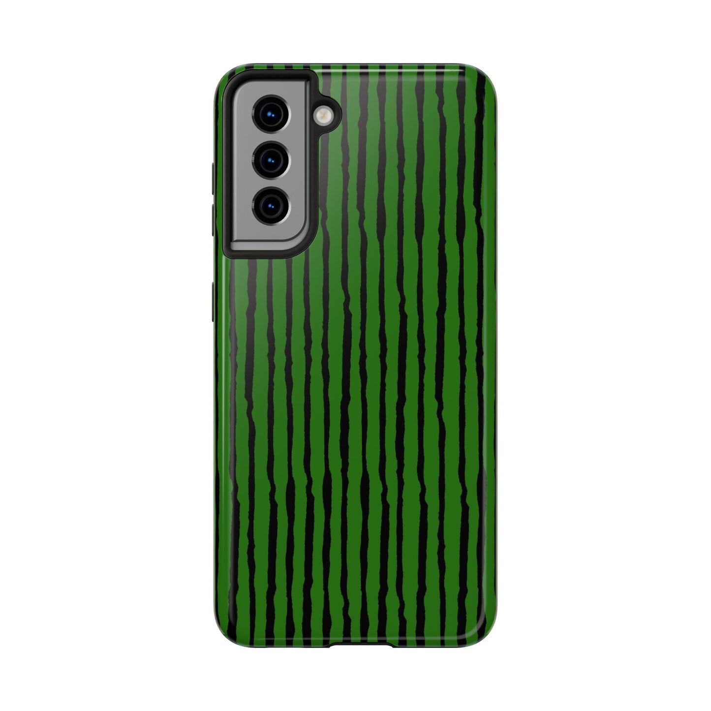 Sorta Stripe Green / Black Phone Case