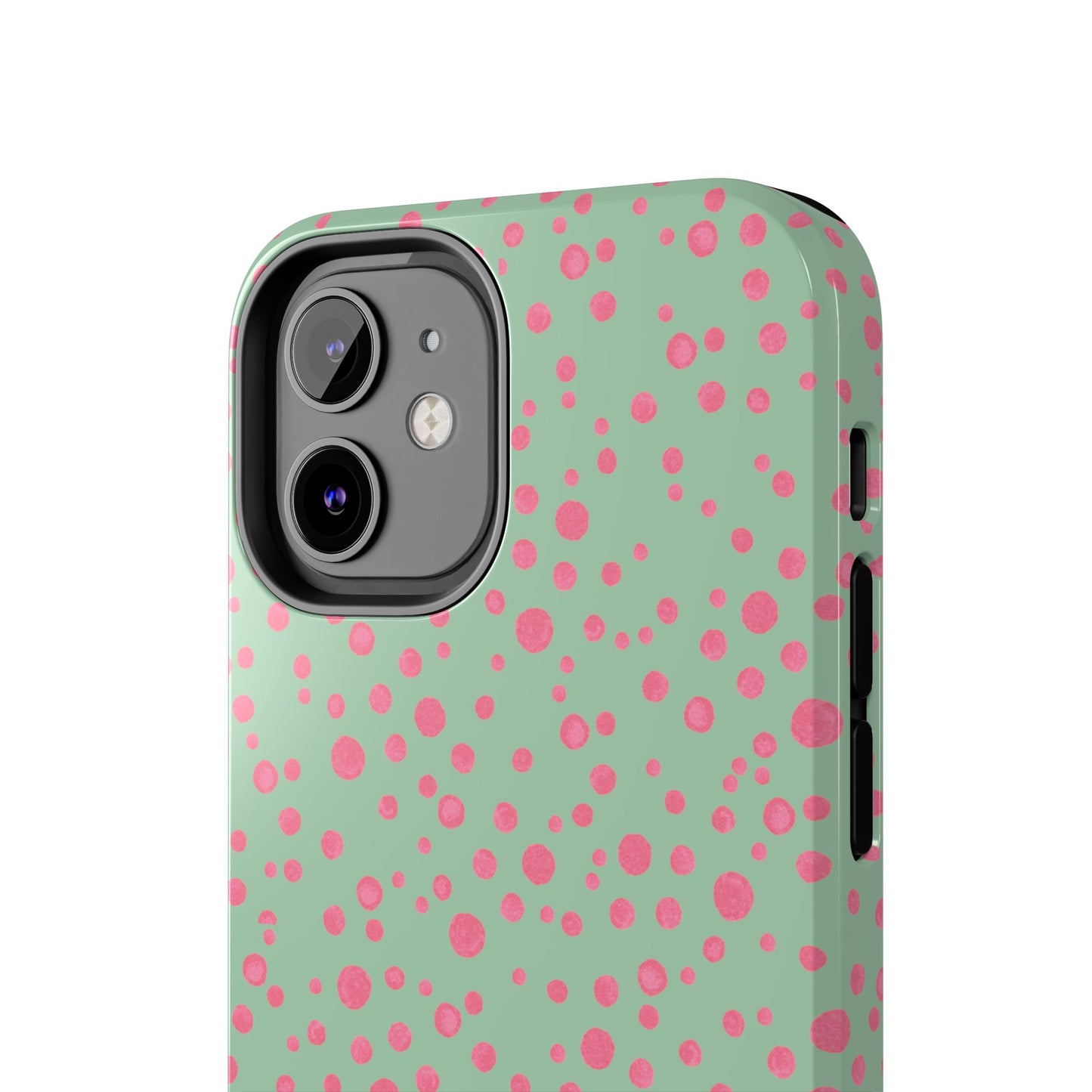 Balloon Dots Sage / Pink Phone Case