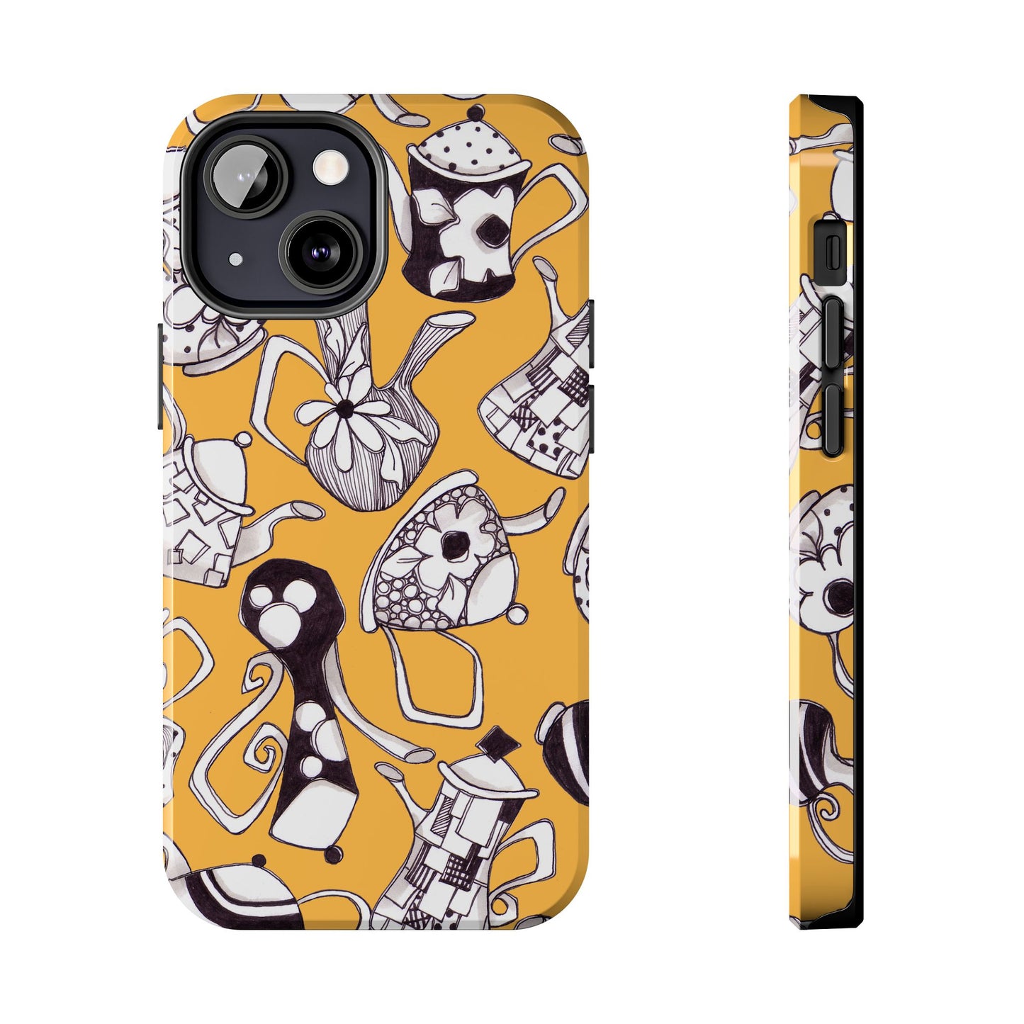 Fancy Pots Yellow Phone Case