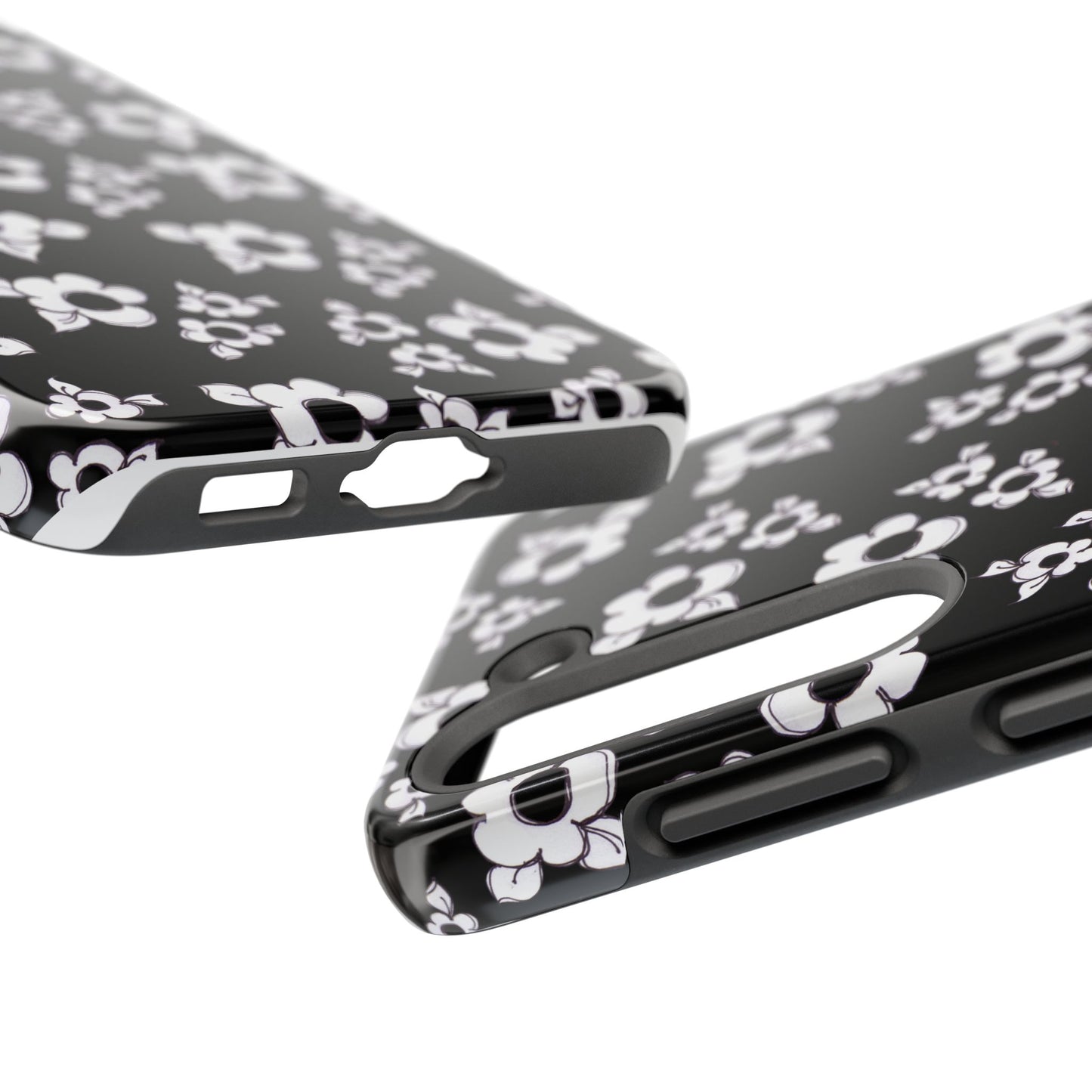 Daisy Cluster Black / White Phone Case