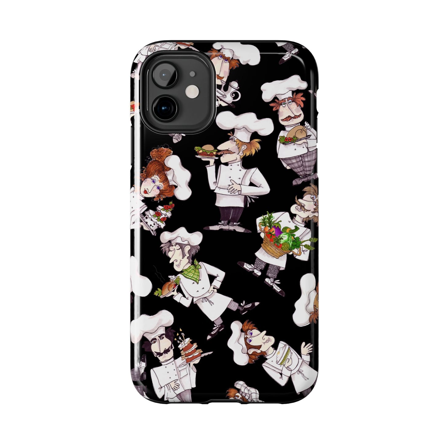 Tossed Chefs Black Phone Case