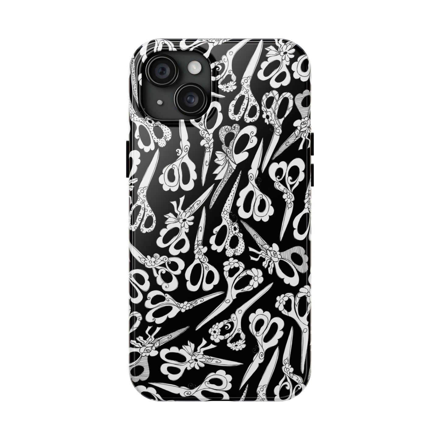 Scissor Blizzard Black Phone Case