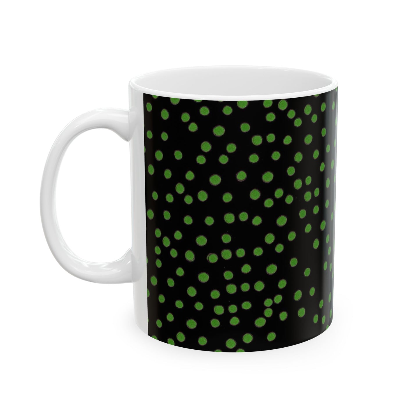 Dinky Dots Black / Green Cup