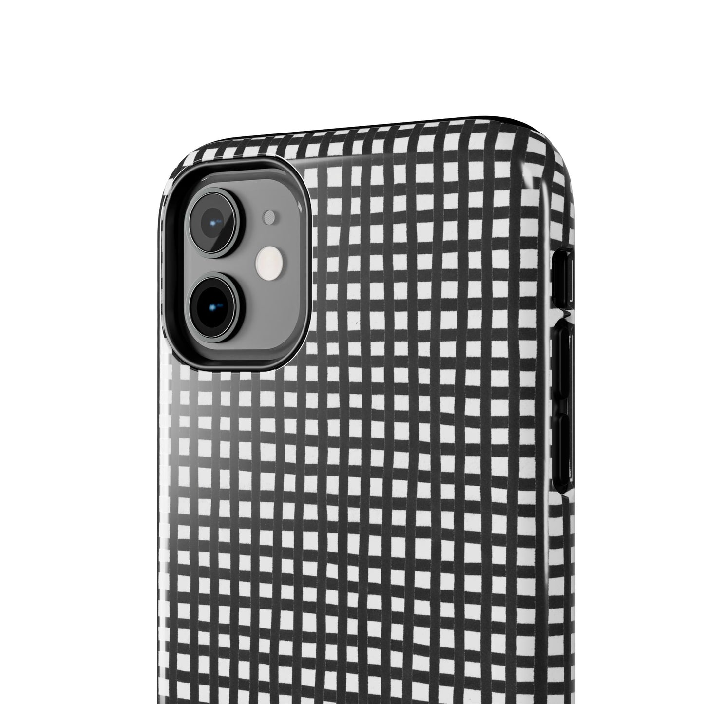 Chipper Check Black / White Phone Case