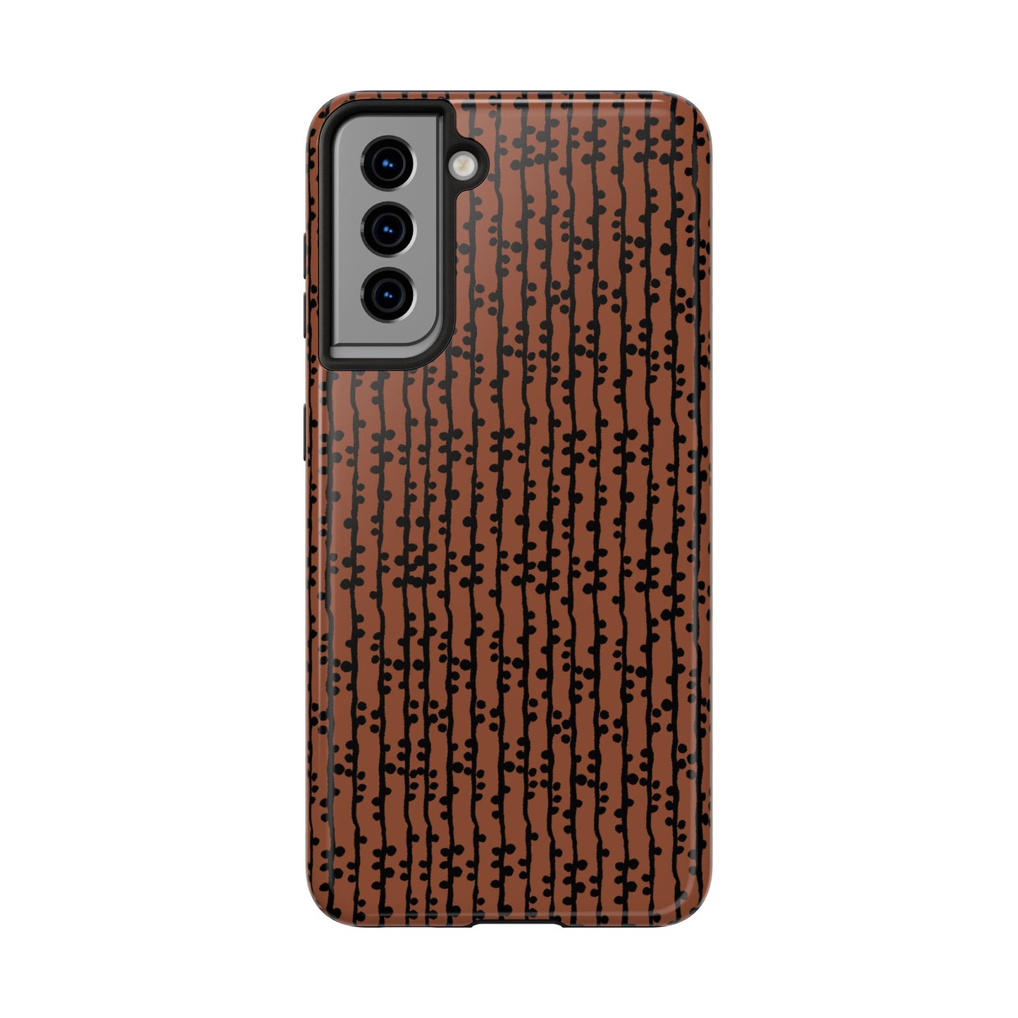 Loopy Stripe Brown Phone Case