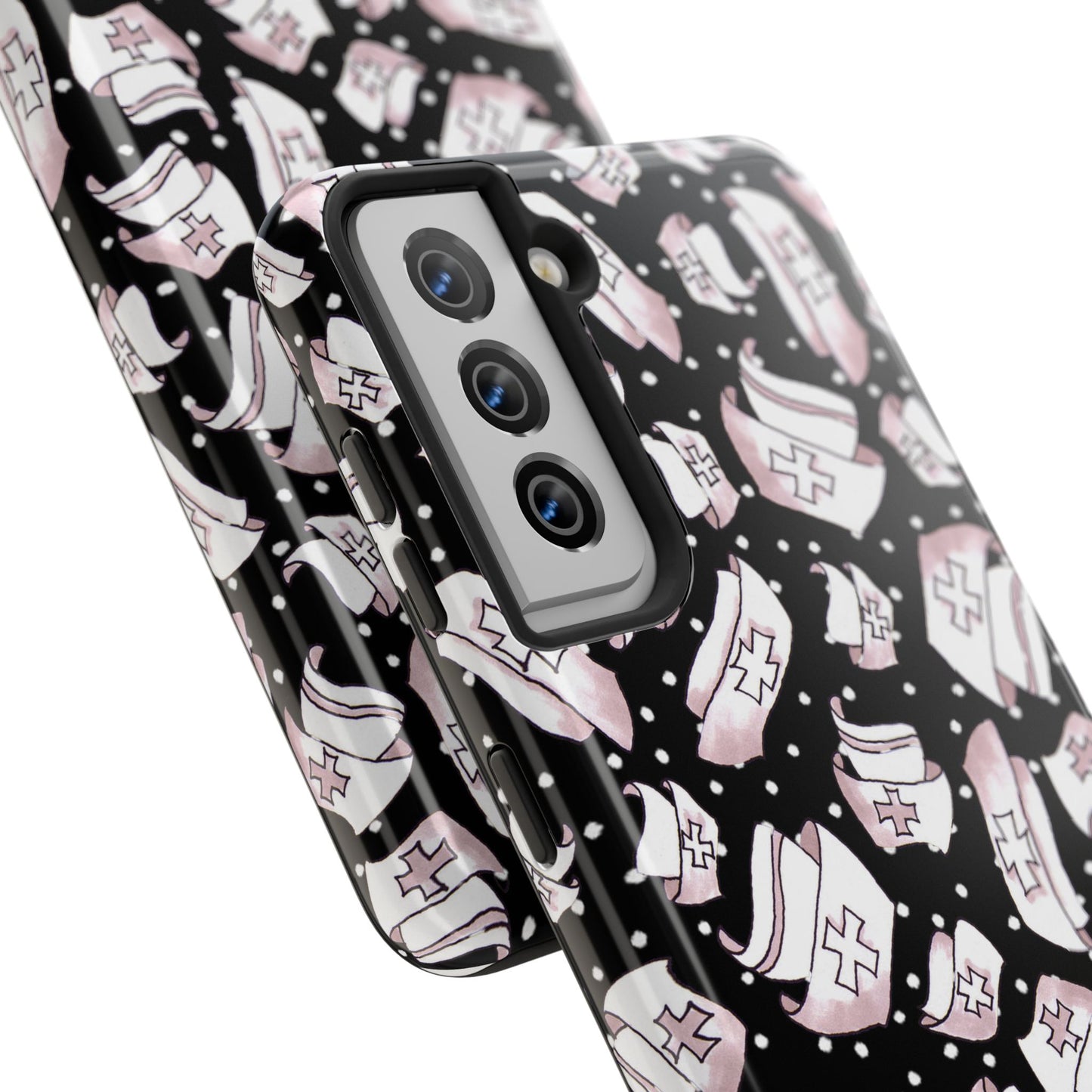 Med Hats Black Phone Case