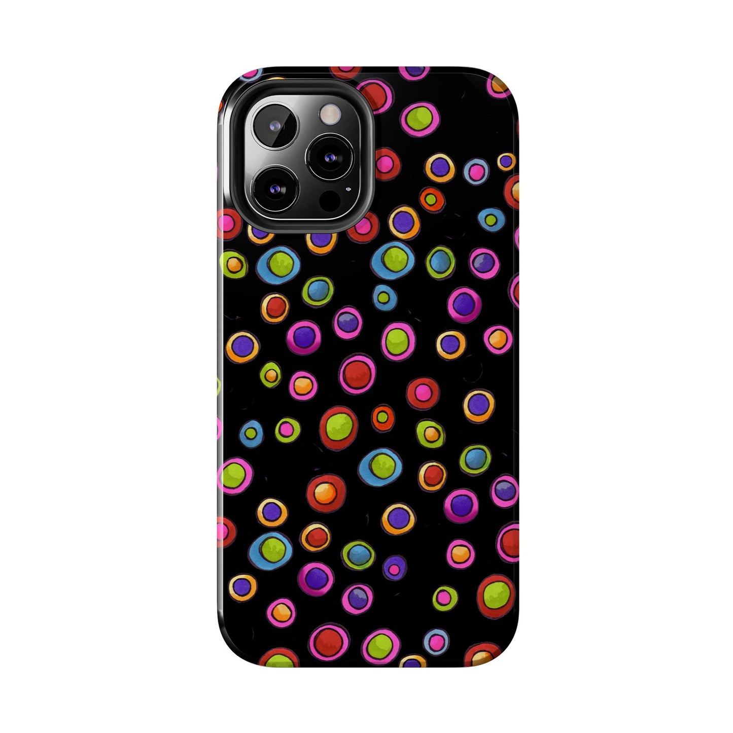 Dopey Dots Black Phone Case