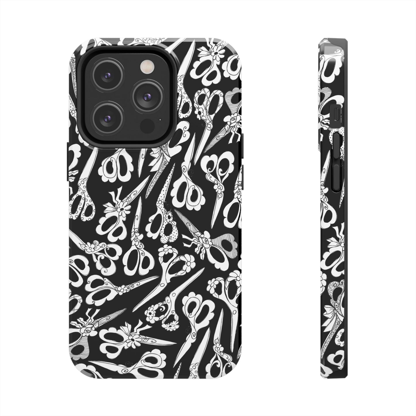 Scissor Blizzard Black Phone Case