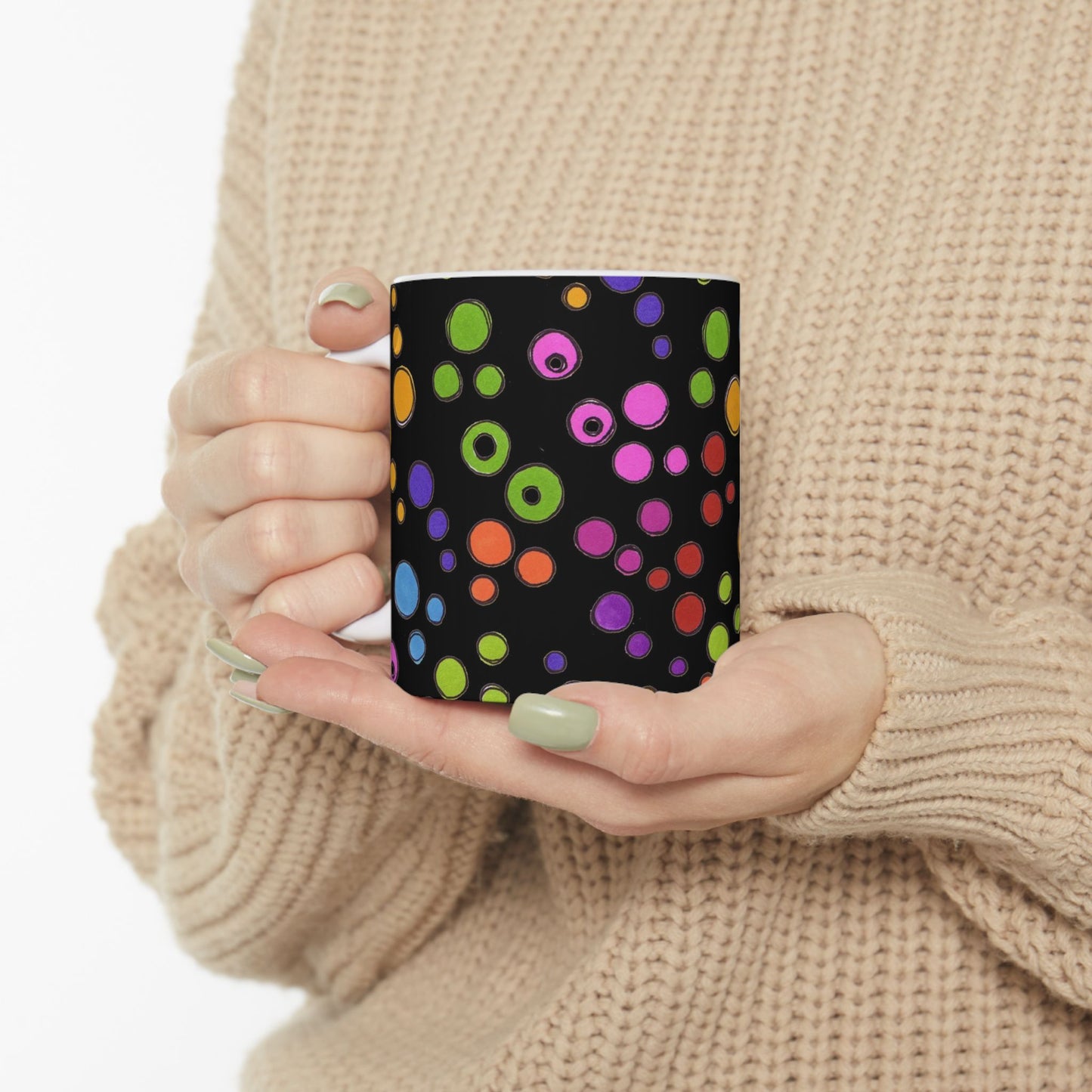 Dog Dots Black / Multi Cup