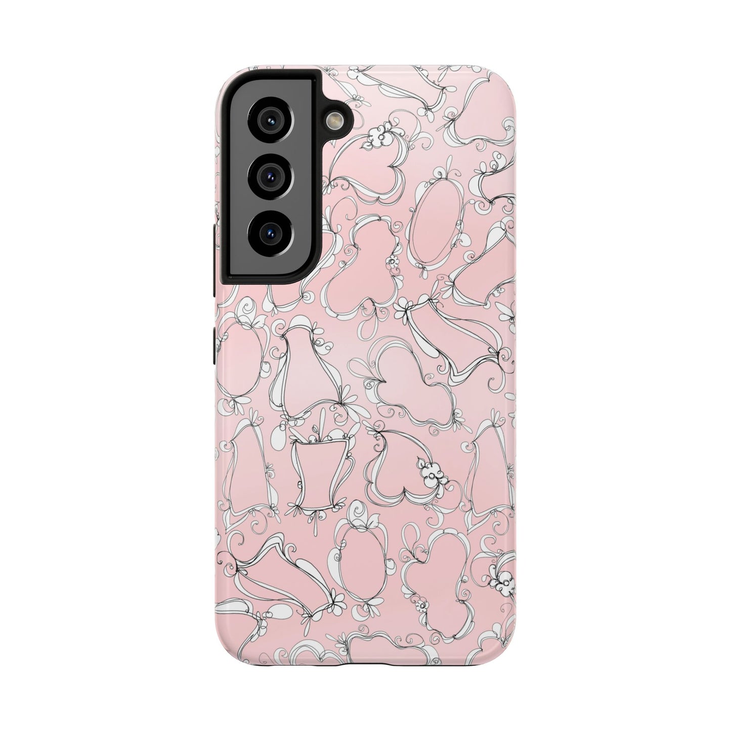 Fancy Frames Pink / White Phone Case