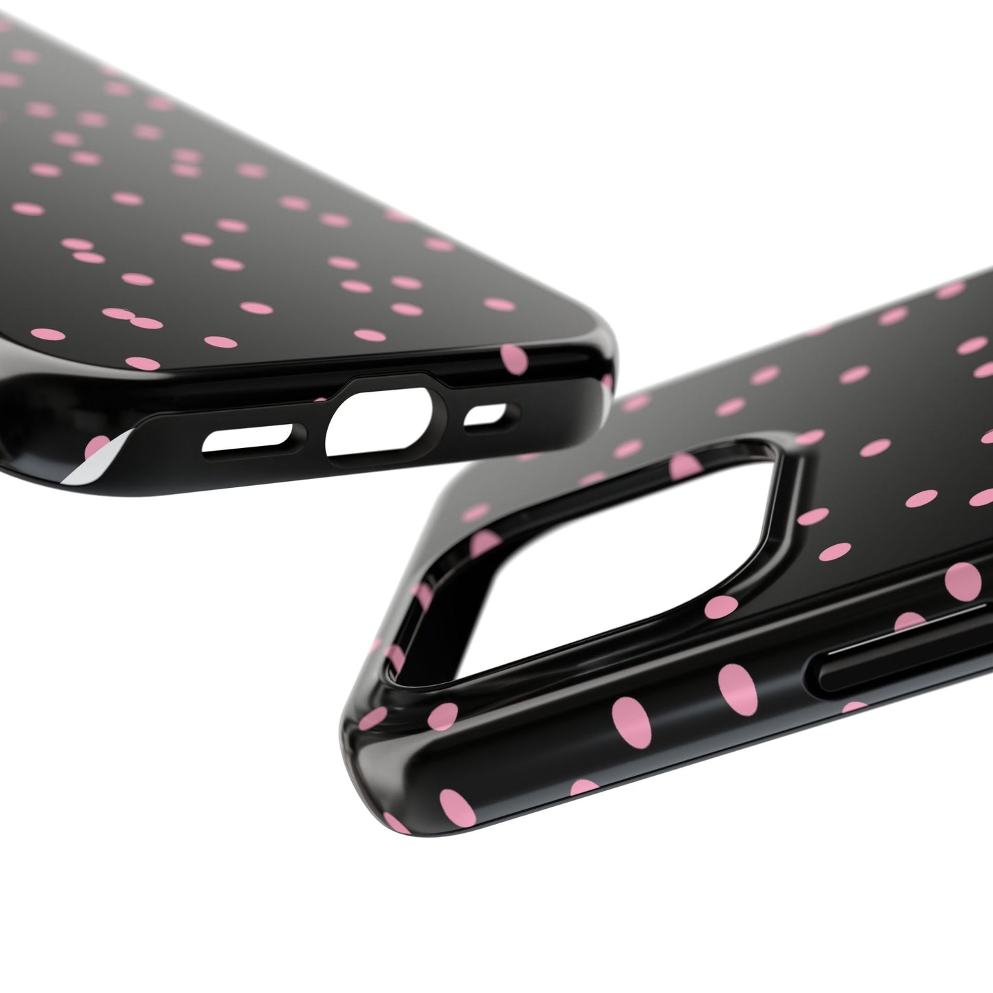 Space Dots Black / Pink Phone Case