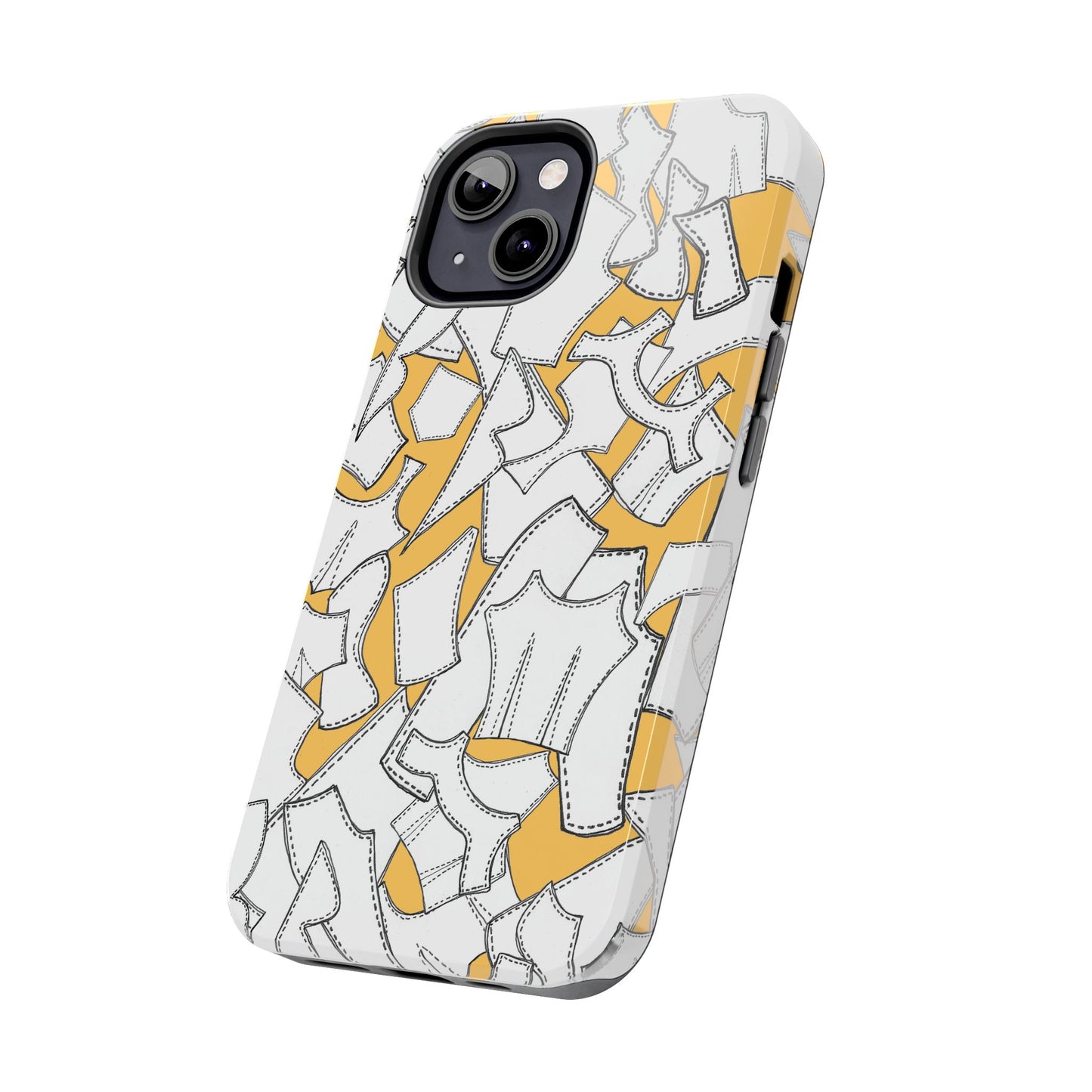 Pattern Pieces Yellow Phone Case