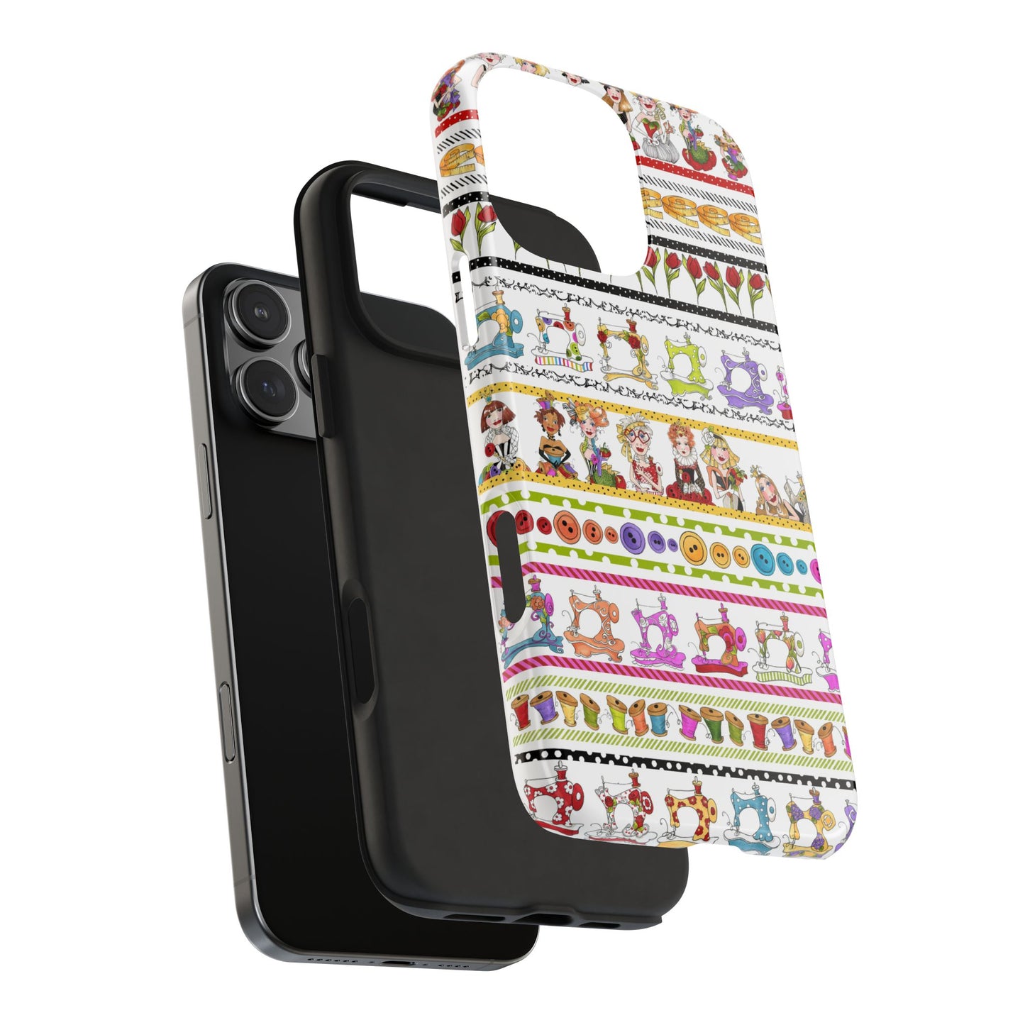Curious Border White Phone Case
