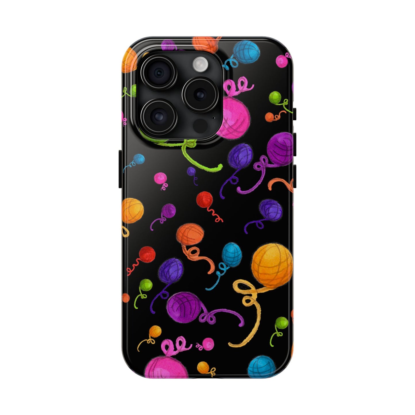 Yarniverse Black Phone Case