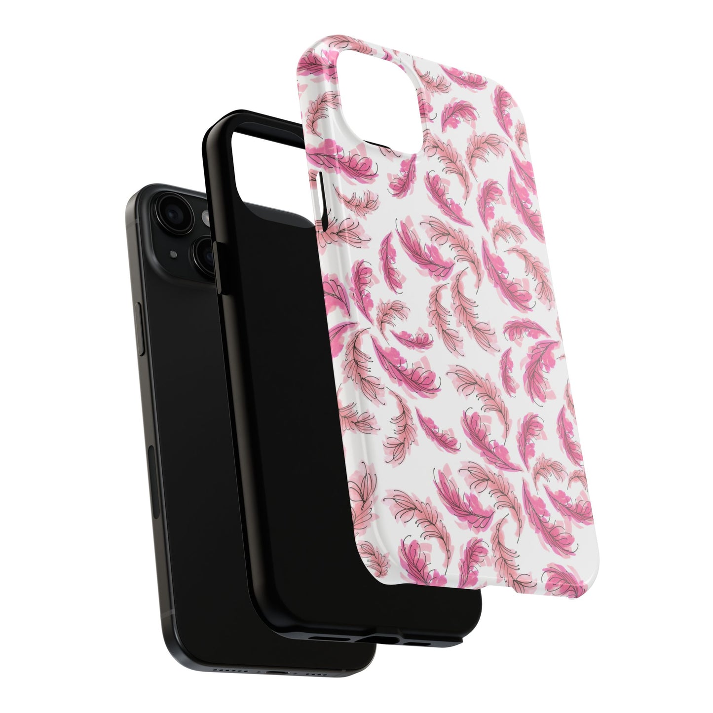 Flam Feathers White Phone Case