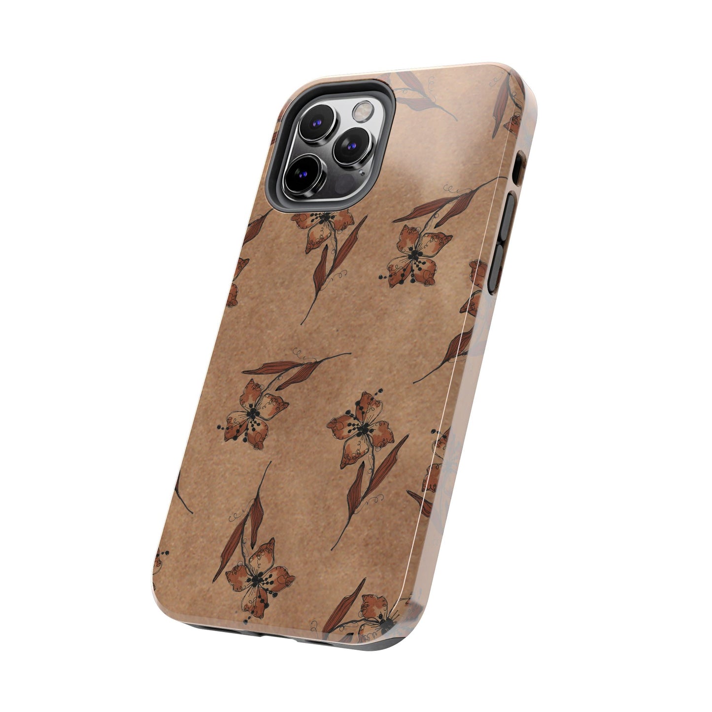 Brown Buds Phone Case
