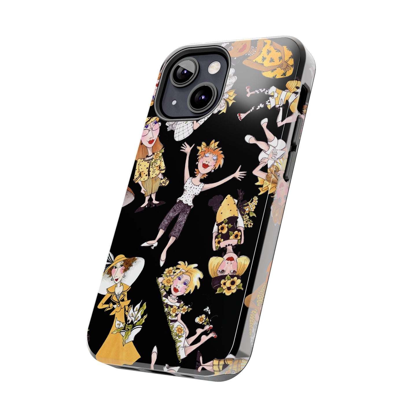 Bee Tossed Black Phone Case