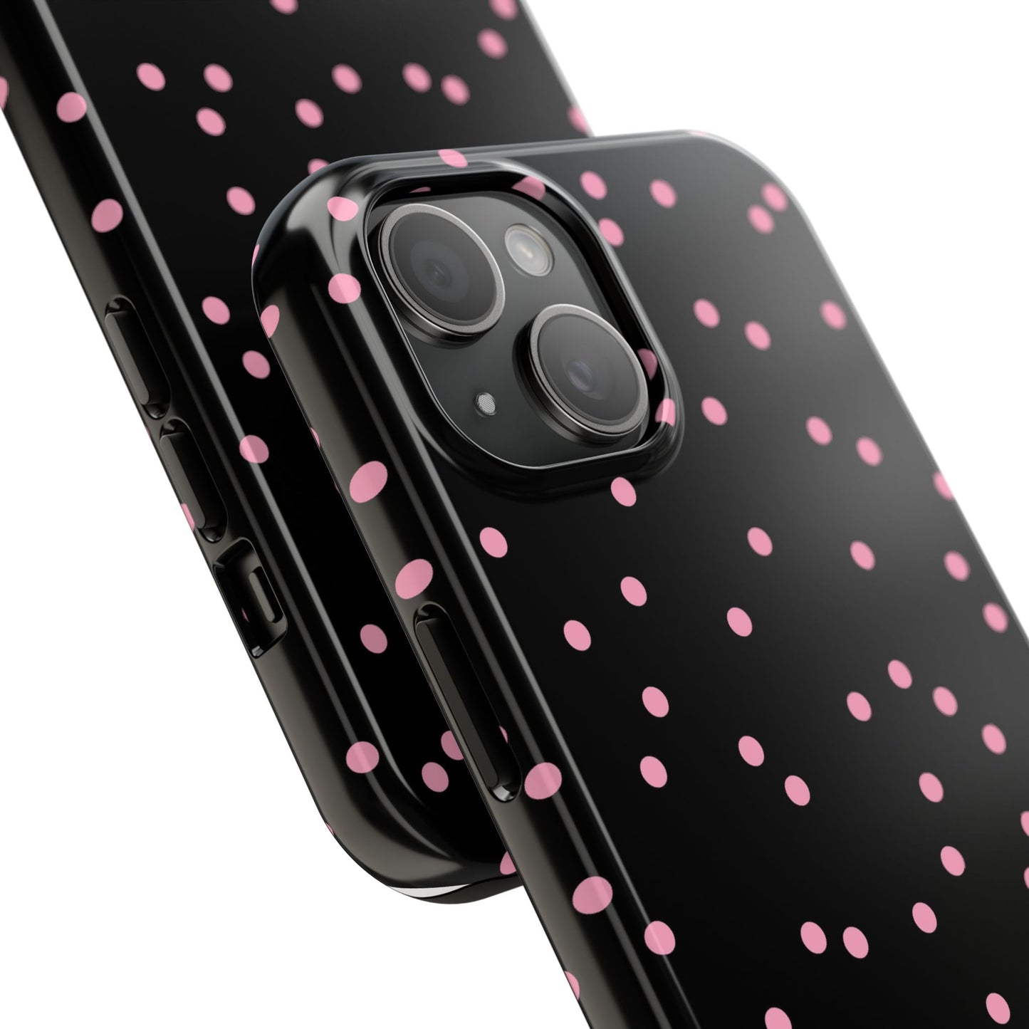 Space Dots Black / Pink Phone Case