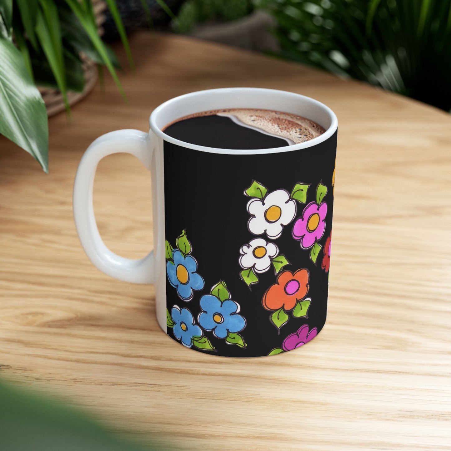Fancy Dog Daisies Cup