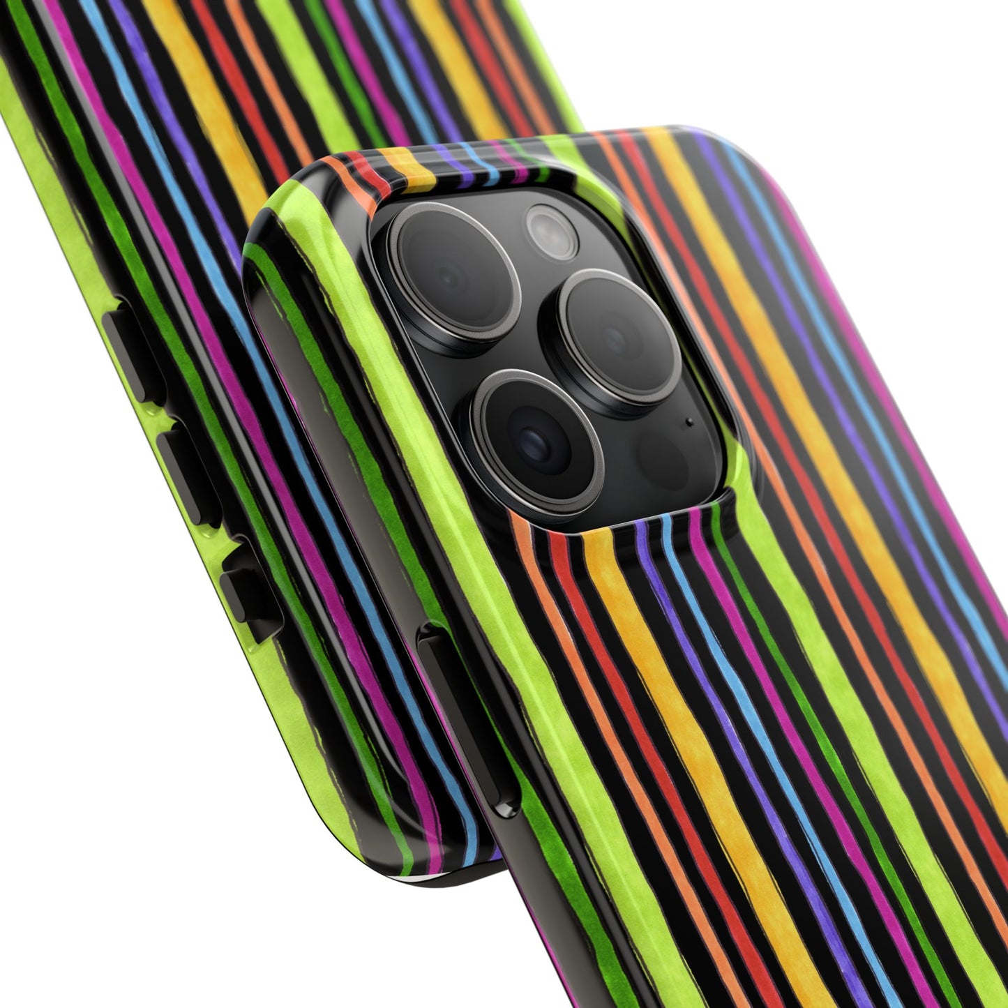 Stripe Fancy Black Phone Case