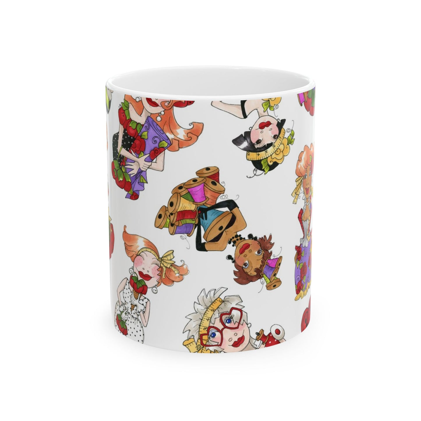 Curious Toss White Cup