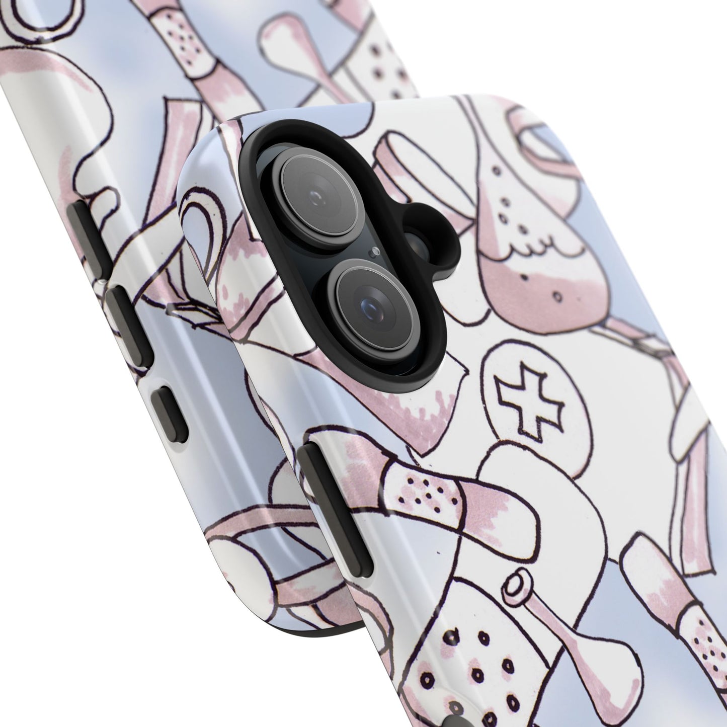 Med Stuff Blue Phone Case