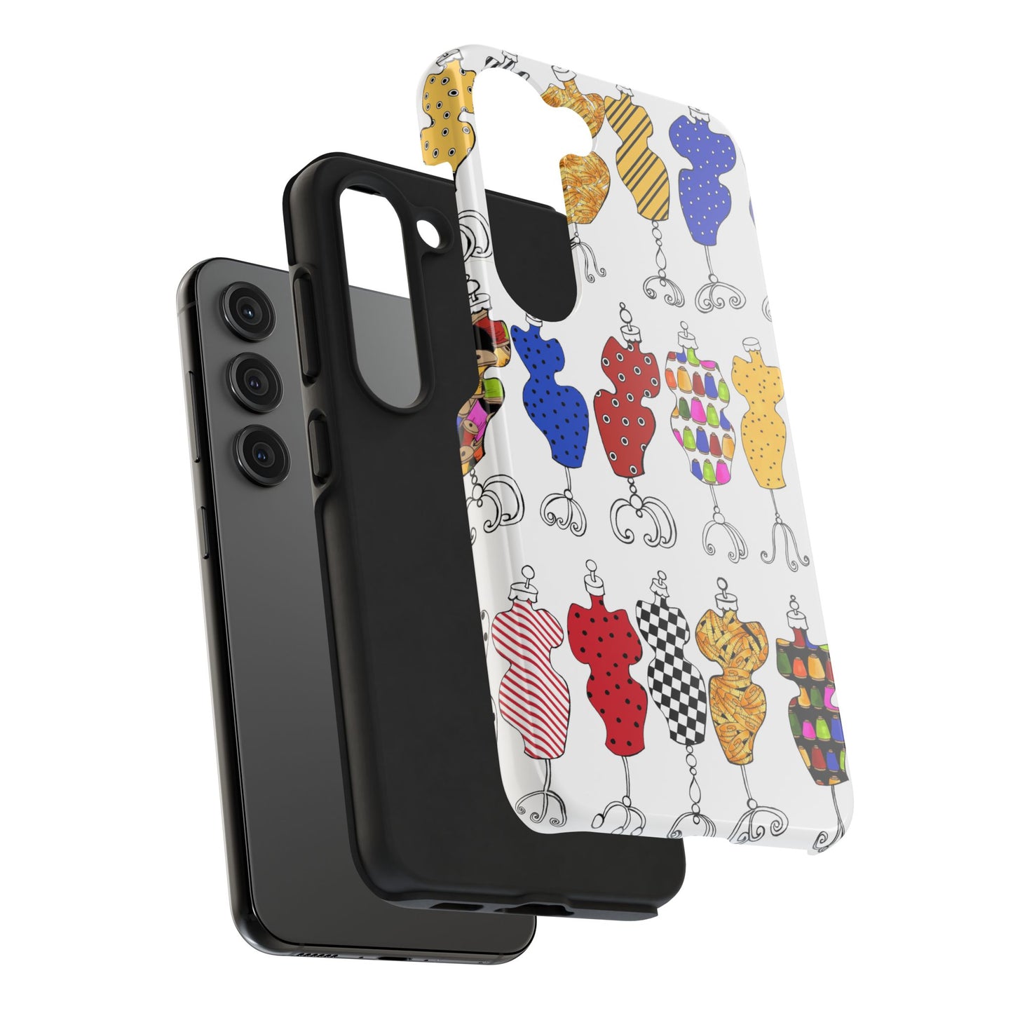 Go Figure White / Multi Phone Case