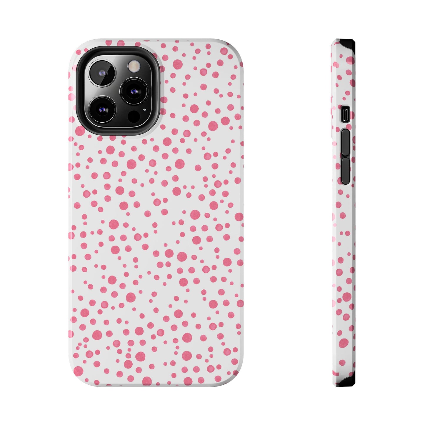Balloon Dots White / Pink Phone Case