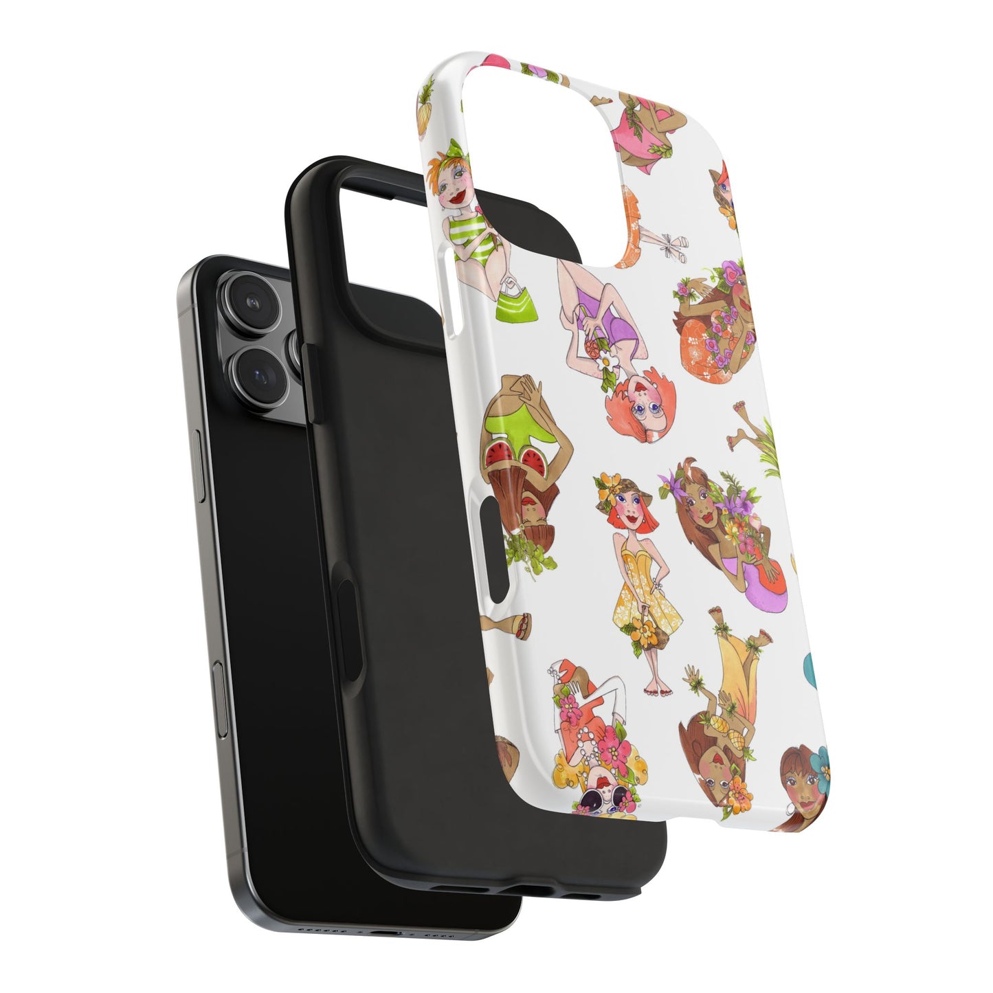 Island Toss White Phone Case