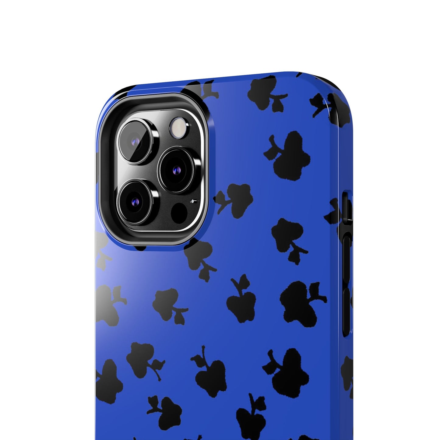 Happy Apples Blue / Black Phone Case