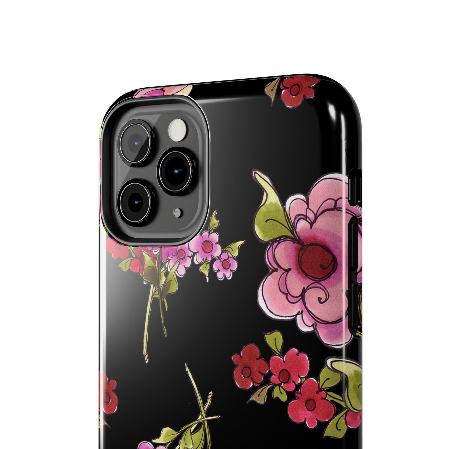 Jumbo Floral Black Phone Case