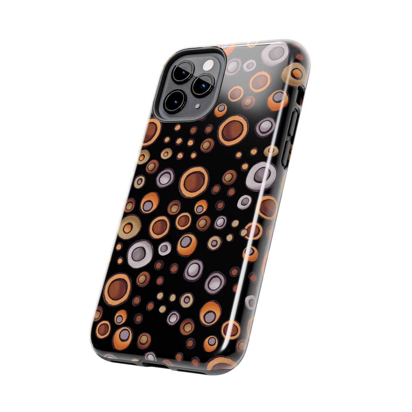 Doggy Dots Black Phone Case