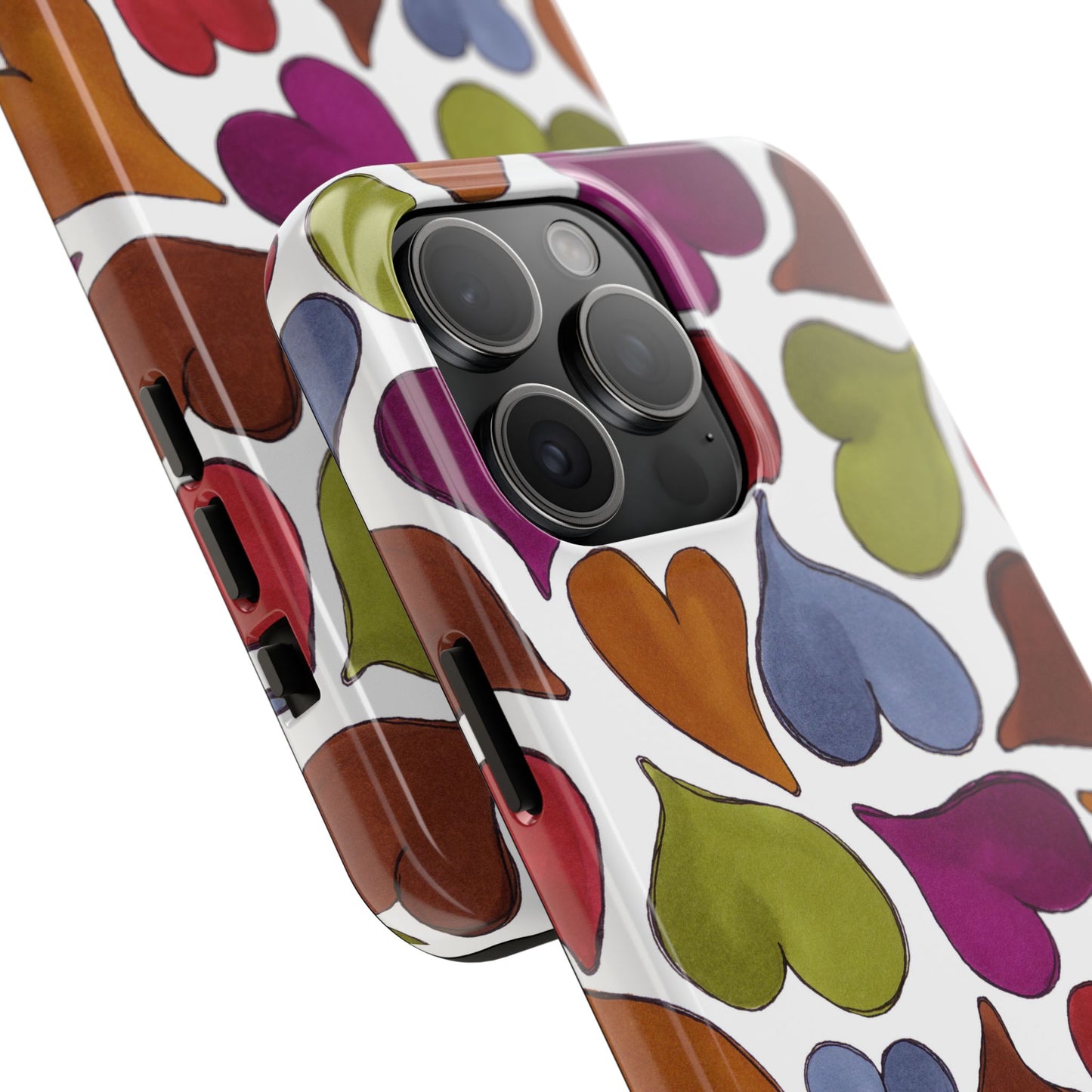 Big Hearted White Phone Case