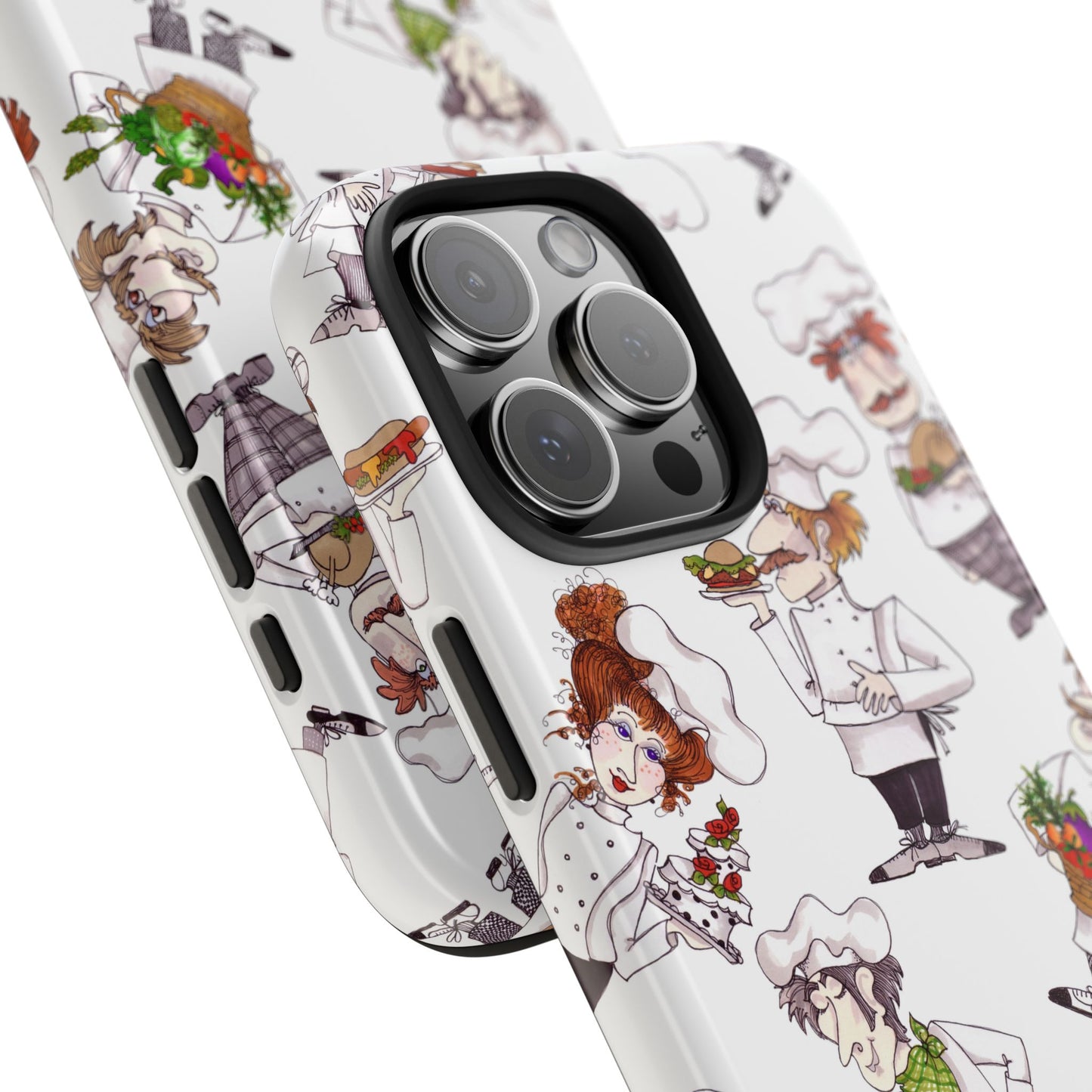 Tossed Chefs White Phone Case