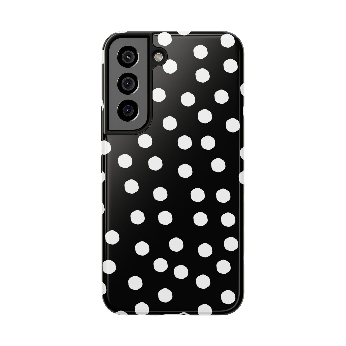 Jumbo Dots Black / White Phone Case